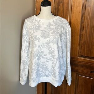 Karen Scott Sport White Sweatshirt